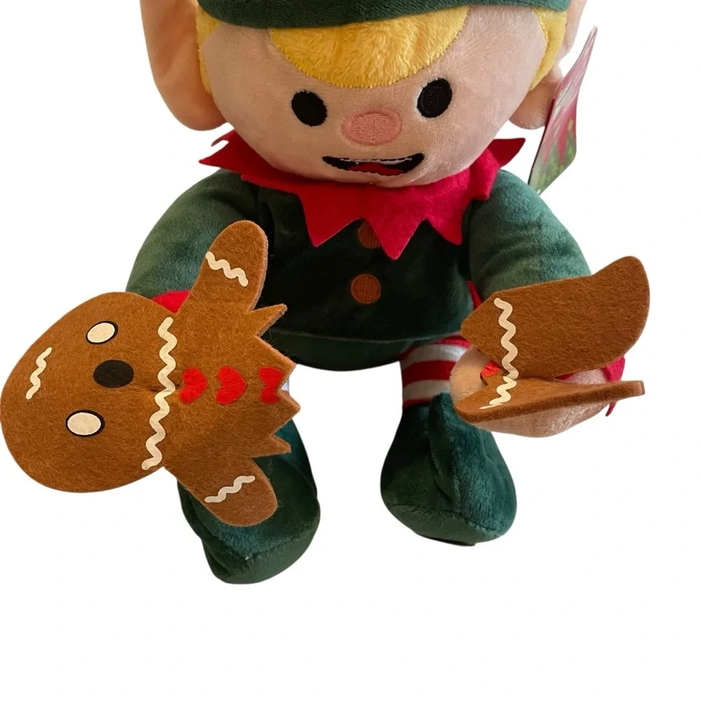 Dan Dee Animated Elf with Gingerbread Plush “Oops‎ I Did it Again”
